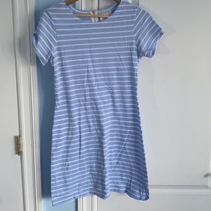 Sail to Sable Stripe T-shirt Dress Blue Nautical